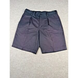 Nike Men's Pleated Front Shorts 33X10 Golf Dri-Fit‎ Black